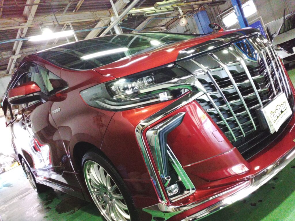 トヨタ アルファード 赤色
EXキーパー施工車