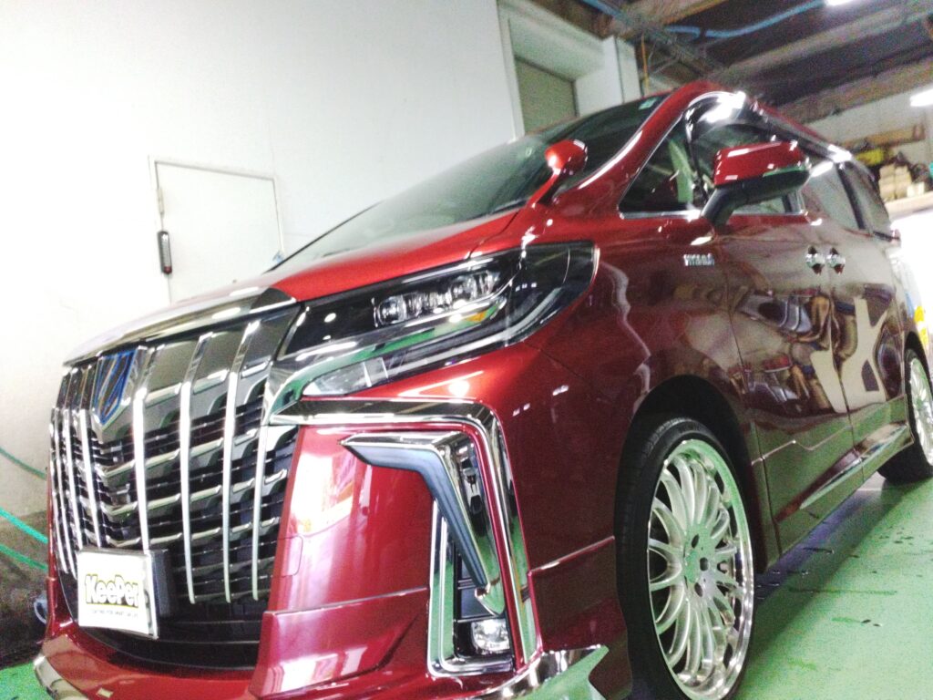 トヨタ アルファード 赤色
EXキーパー施工車