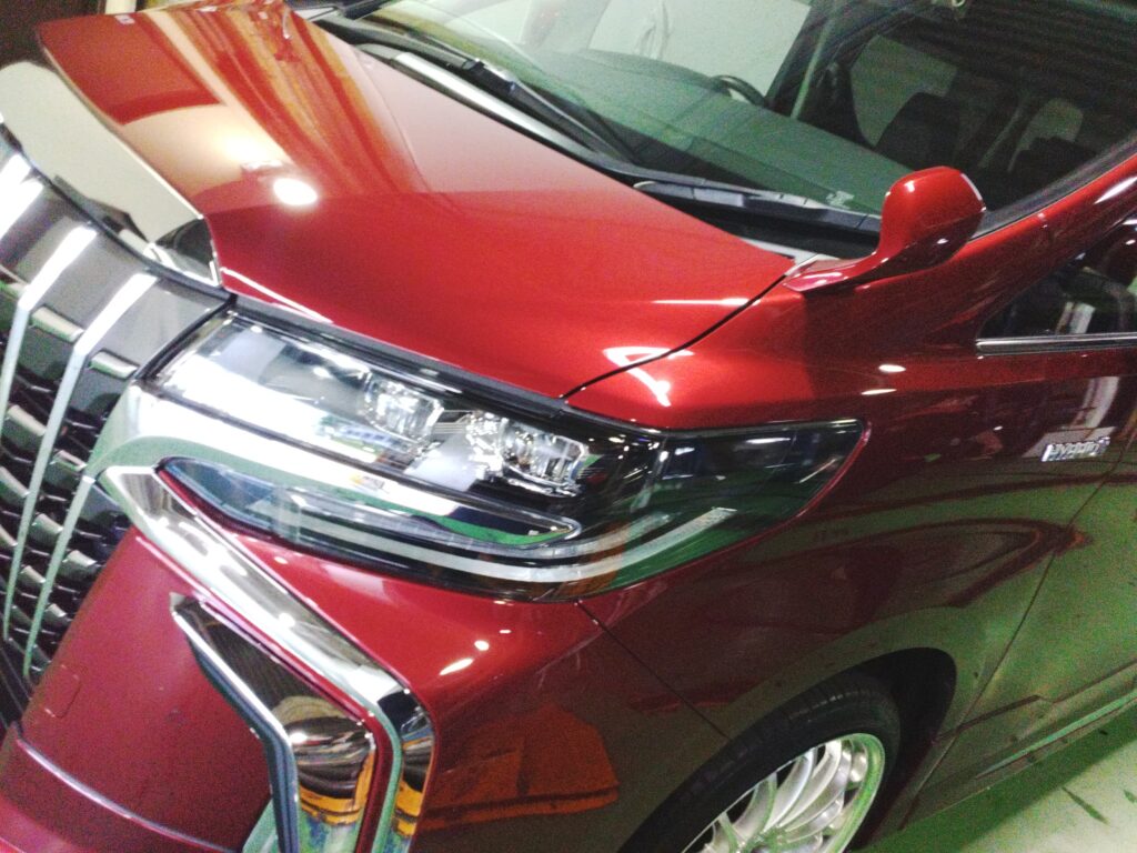 トヨタ アルファード 赤色
EXキーパー施工車